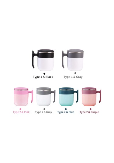 Suofeng Otomatik Karıştırıcı Kupa, Termal Ve Elektrikli Seçenekler, Paslanmaz Çelik, 300ml, Kahve/süt/protein İçin, Dışarıda/ofiste Kullanım Diğer