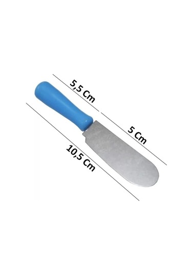 Mybru Paslanmaz Çelik Plastik Saplı 6'lı Kahvaltı Bıçağı Karışık Renk Karışık Çok Renkli