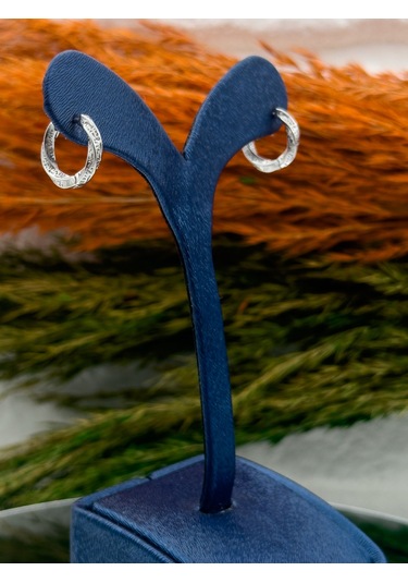 925 Ayar Gümüş Altın Modeli Özel Tasarım Trend Kadın Küpe Gümüş