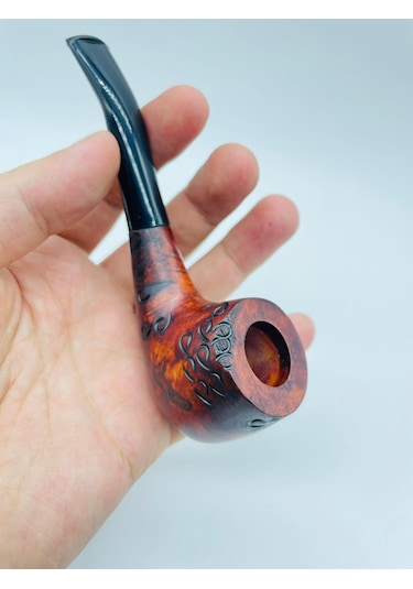 Ahşap Gül Ağacı Pipo 2parça //13cm