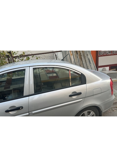 Hyundai Accent Era Kapı Direği Krom Paslanmaz Çelik 2 Parça Cam Direk