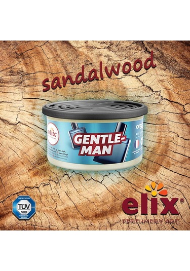 Elix Organik Metal Kutuda Doğal Liflere Emdirilmiş Özel Aromalı Koku - Gentleman