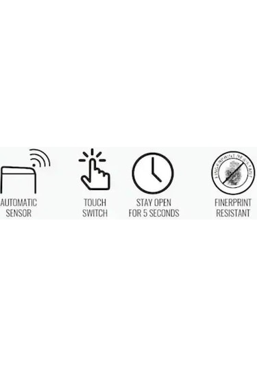 Xinda Gsc20 Sensörlü Çöp Kovası 20 Litre Paslanmaz Çelik