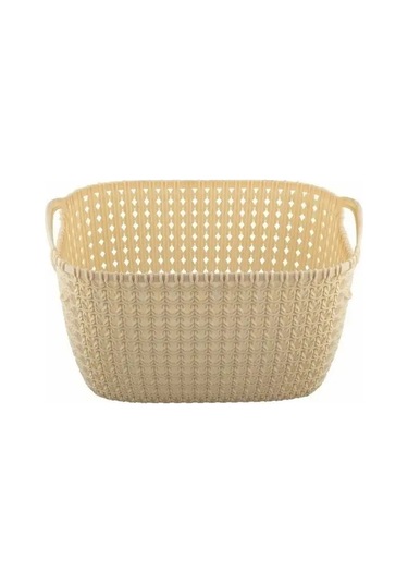 Elfplast 19 Litrelik Örme Depolama Sepeti 83389114 Fildişi