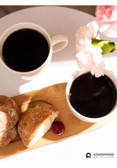 Atmosphere Of Art Ridge Porselen Fincan Seti, 350 Ml, 4 Parç 362430733 Beyaz