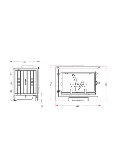 Invicta 700 Eos 8 Kw Şömine Haznesi 9770-02