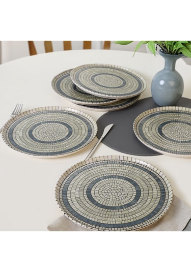 Keramika Mosaic Marvels Servis Tabağı 28 Cm 6 Adet 21620