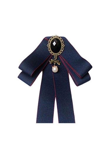 Homyl Şerit Papyon Broş Boyun Kravat Kokteyller Parti Mezuniyet Kırmızı İle Mavi Çok Renkli