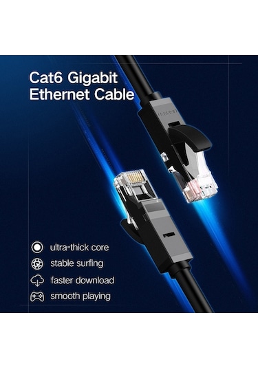 Ebitda 20164 Ugreen Cat6 8 Çekirdekli Ağ Kablosu 10m Ethernet Kablo