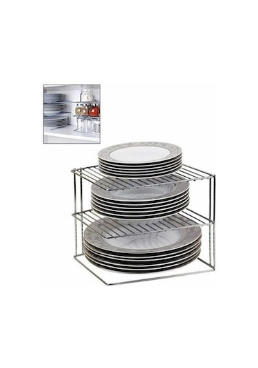 Eva Metal Tasarim Metal Lüx 3 Katlı Dolap Içi Raf