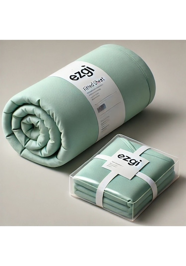 Tek Kişilik 120 X 200 Yataklar İçin Ranforce Lastikli Çarşaf Ve Yastık Kılıfı Mint