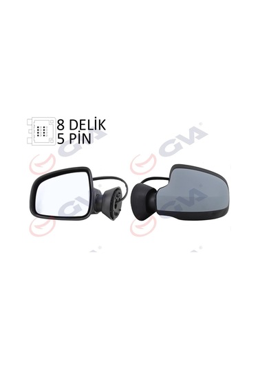 Dış Dikiz Aynası Elektrikli Sol Duster 10 Astarlı Konv.cam Vm-6802ehpr
