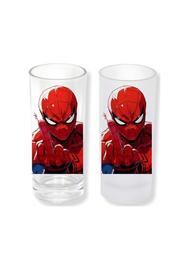 Spider Man Buzlu Ya Da Buzsuz Seçenekleriyle Rakı Bardağı