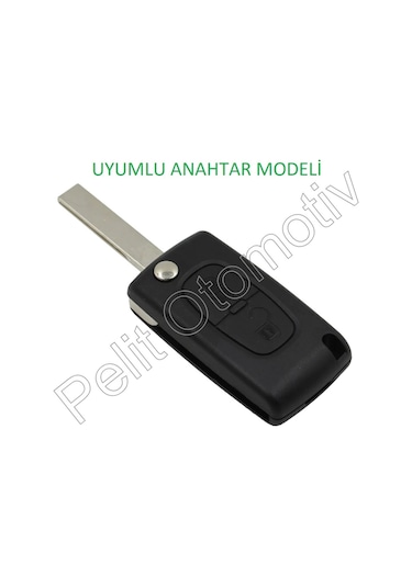 Citroen C2 C3 C4 C5 C6 Süperlüx Anahtar Kılıfı 2 Tuşlu Kırmızı