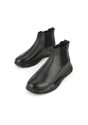 Ziya, Erkek Hakiki Deri Bot 1531025z2506 Siyah 1531025z2506 000 Siyah