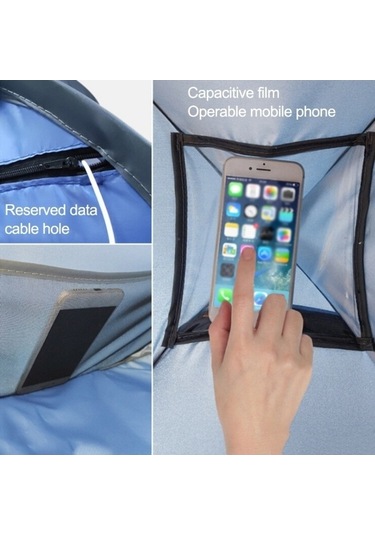 Prestigegoods İç Dış Otomatik Güneşlik Kafalık Çadırı M 70x50x45cm Karpuz Yeşil Yeşil