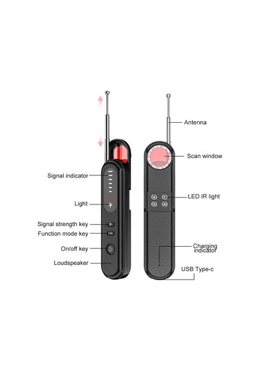 Sones T01 Kablosuz Dedektör Kamerası Dinlemeye Karşı Konumlandırma Gps Alarmı