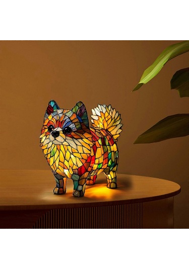 Dachshund Lambası Led Işık Dekorasyonu Puw0518 - Ev Dekorasyonu İçin Sevimli Köpek Gece Lambası Çok Renkli