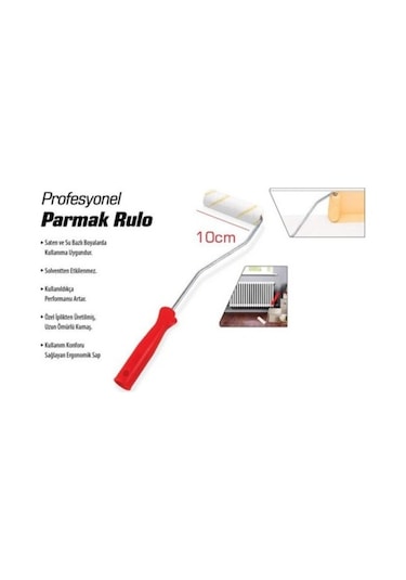 Küçük Parmak Boya Rulosu 10 Cm Yağlı Boya Ve Su Bazlı Boya