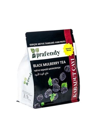 Prafendy Karadut Çayı Gerçek Meyve Taneli 1 KG