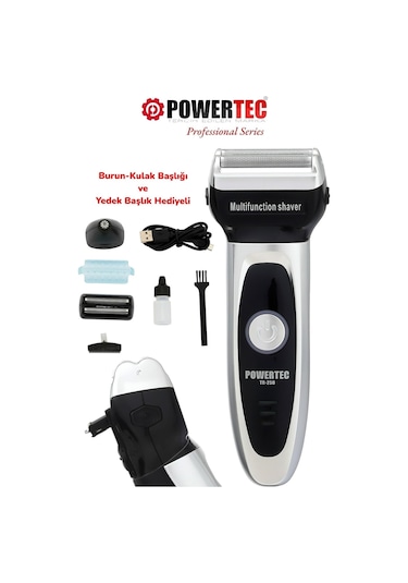 Powertec TR-250 Burun Kulak Kıl Tıraş Makinesi