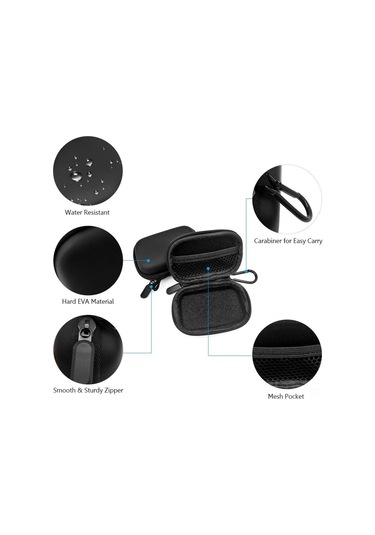 Vkemall Eşofman Tipi Oksimetre İçin Suluğa Dayanıklı Taşınabilir Eva Koruyucu Kutu - Dışarıda Kullanıma Uygun Depolama Çantası