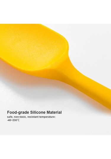 Yaozixa Isıya Dayanıklı 8 Parça Silikon Spatula Seti - Fırın Ve Mutfak İçin Pratik Çözüm Sarı