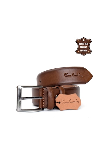 Pierre Cardin Pc401 Erkek 4 Cm Hakiki Deri Kemer Camel Camel
