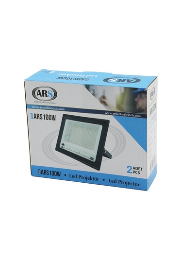 2pcs 100w Led Projektör 19x15.5cm Aydınlatma Açısı: 120 Derece 5