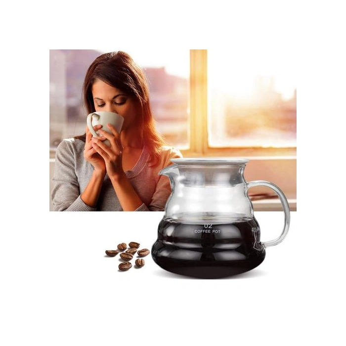 Kalınlaşmış Cam Kahve Pot Damla Çaydanlıklar Su Isıtıcısı İsıya Dayanıklı Kahve Çay Damla Pot Su Isıtıcısı Ev Kahve Makinesi Aksesuar Kahve Kapları