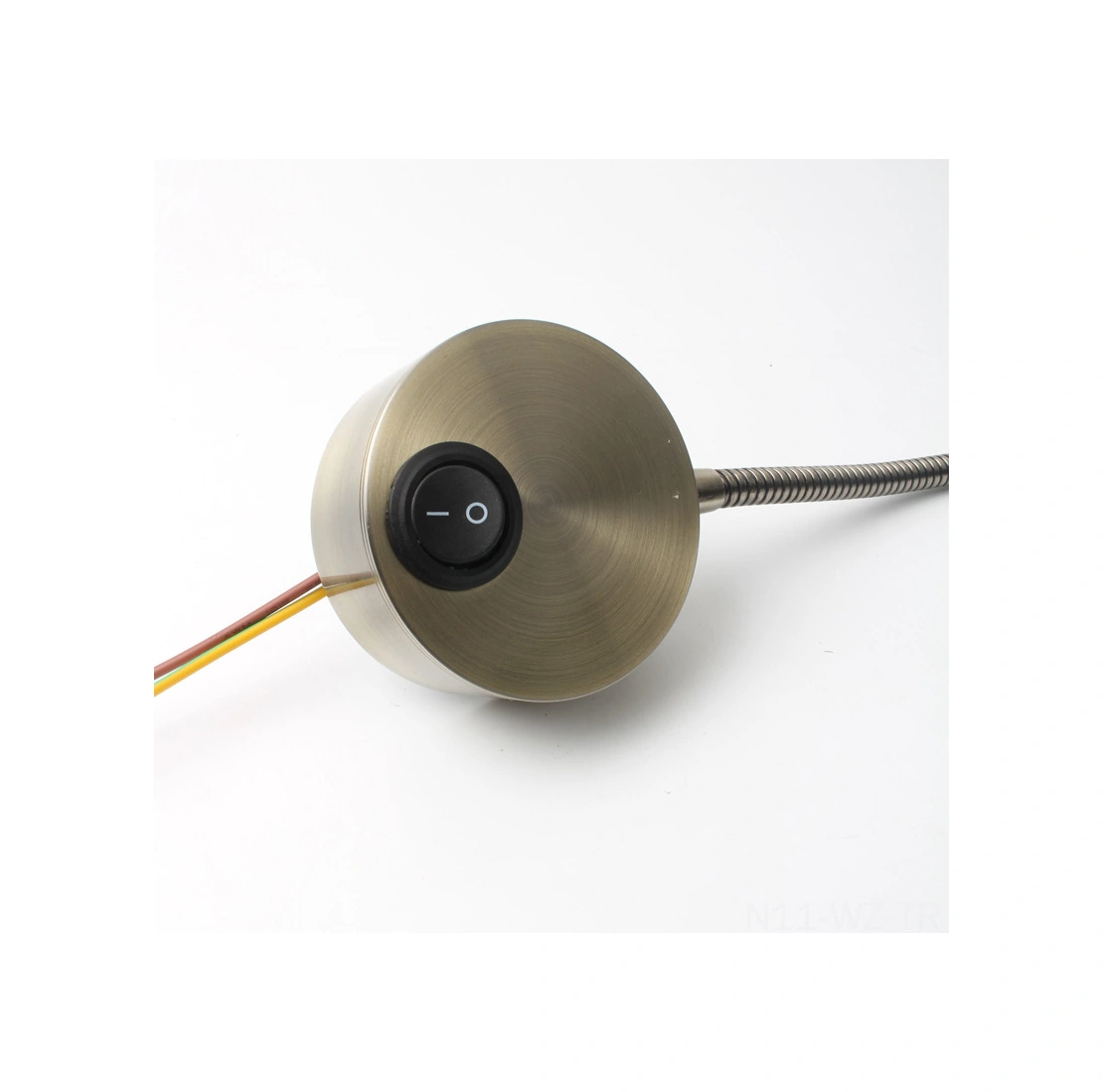 Wezone Siyah 3w Led Boyunlu Duvar Lambası, Islak Beyaz Işık, Okuma Için, Otel/yatak Odası, Anahtarlı Siyah