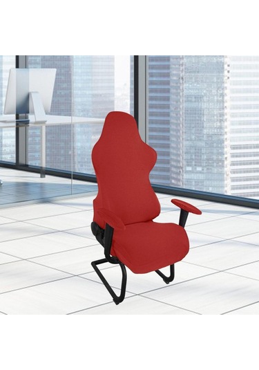 Suntek Dönen Sandalye Uzanmış Yarış Oyun Koltuğu Için Kırmızı