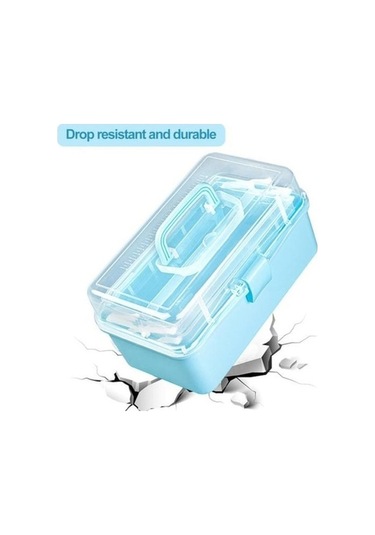 Tongxida Bosphorusboutique Pazly Organizatör, Mavi, Katlanır Kapasiteli, Fırça Dikiş Seti, Büyük Boya Uygun Mavi