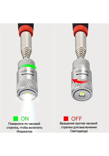 Wezone Genişleyen Manyetik Toplayıcı - Led Işıklı, 2 Kg Tutma Gücü, Metal Parçalar İçin Çekirdekli Alıcı Aracı