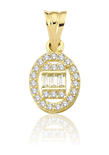 Oval Baget Kolye Ucu