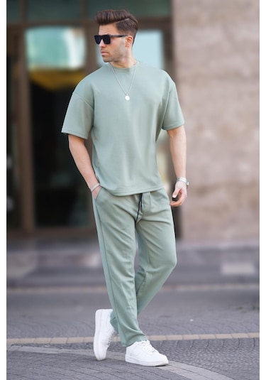 Madmext Mint Yeşili Oversize Kısa Kollu Eşofman Takımı 5954-mint Yeşili Mint Yeşili
