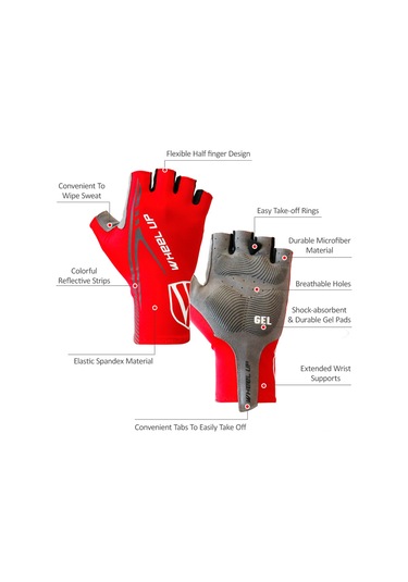 Yuntech01 Sürekli Rengi Siyah L Beden Spandex Jel Mikrofiber Ergonomik Antipatik Kısa Parmak Bisiklet Eldiveni Yürüyüş, Koşu, Sürüş, Kamp, Balıkçılık, Dağcılık İçin Uygun Siyah