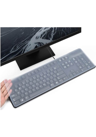 Bilgisayar Pc Klavye Silikon Koruyucu - 45*14Cm