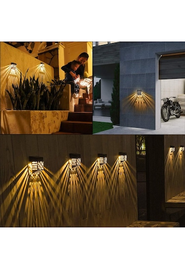 Greentech Güneş Enerjili Duvar ve Çit LED Aydınlatma 4 Adet / GT-SL22