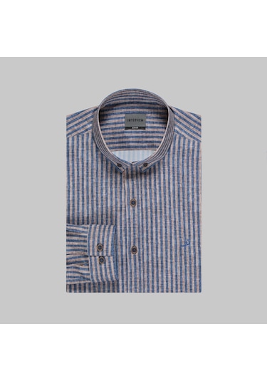 Sarar Goias Interview Slim Fit Erkek Gömlek 3174537 Kahve