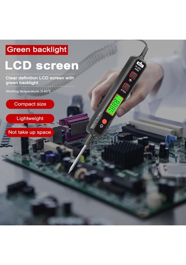 Samdoo Ht86 Araç Voltaj Test Cihazı: Otomatik Dc Voltaj, Direnç Ve Süreklilik Testi İle Kolay Arıza Tespiti