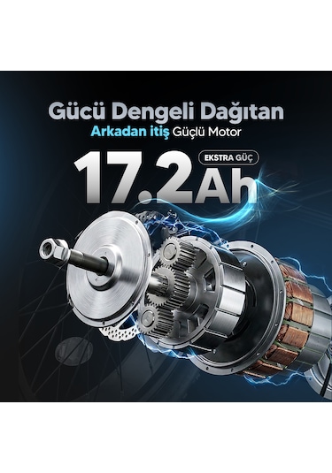 Stradacycles E-TRIO Hidrolik Disk Elektrikli Üç Tekerlekli Antrasit