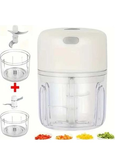 Maoyaya Elektrikli Sarımsak Kıyıcı, Taşınabilir Sebze Doğrayıcı 100 Ml Çok Renkli Çok Renkli