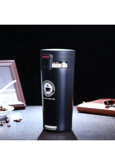 Ankatek Yalıtımlı Termos Sones Paslanmaz Kapasite: Çelik Bardaklar Bardak, 380ml Up Siyah Siyah