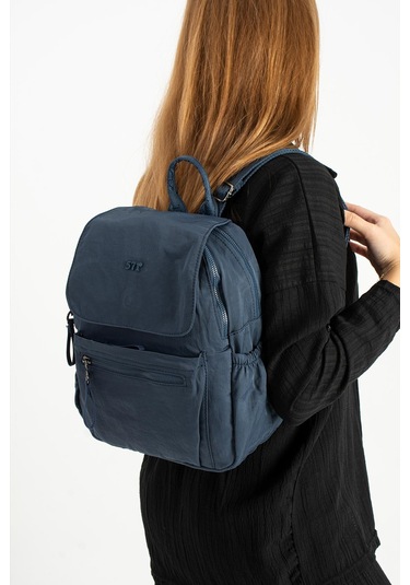 Yumuşak Dokulu Ultra Hafif, Esnek Ve Su Geçirmez Polyamid Kumaş Sırt Çantası Lacivert Model: 571-13-14b Lacivert