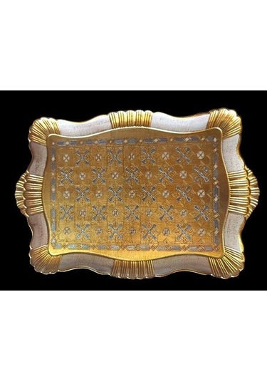 Royking Small Carded Dikdörtgen Tepsi Gold 43x30 Cm Vl-76 Altın