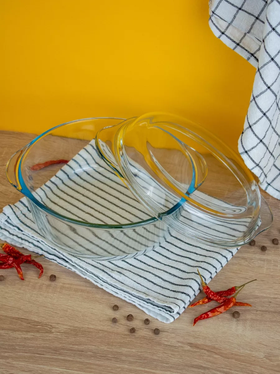 Borcam Kapağı Olan 22 Cm Yuvarlak Fırın Kabı. 9218392 Beyaz