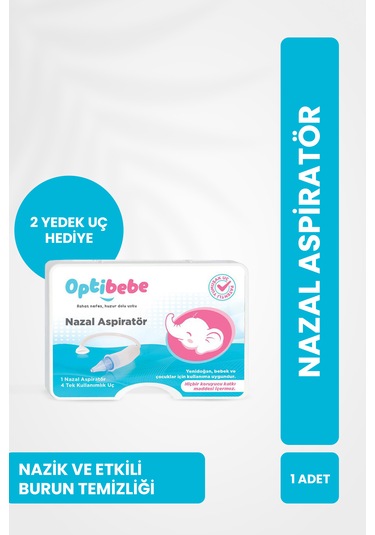 Optibebe Nazal Aspiratör + 2 Yedek Uç Hediyeli