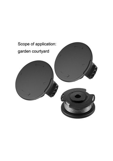 Sones 2 Adet Gk04 Akülü Ayıklayıcı Çim Biçme Makinesi Makara Kapağı Greenworks İçin Siyah