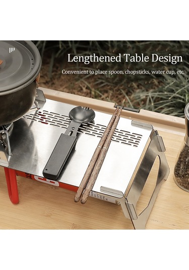 Padalink Soto310 Taşınabilir Paslanmaz Çelik Kamp Masası Ve Isıya Dayanıklı 4 Bacak Kılıfı Seti Gümüş